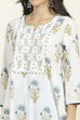 Blue Cotton Unstitched Suit Set image number 2