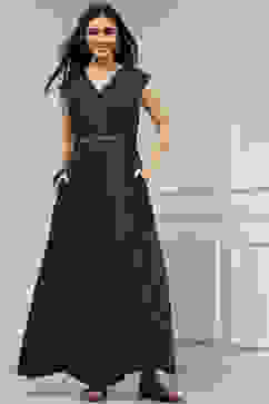 Navy Blue Viscose Rayon Asymmetric Dyed Jumpsuit image number 0