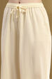 Off-white Cotton Floral Printed Anarkali Suit Set image number 2
