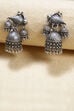 Kundan and Light pink stone long earrings image number 2