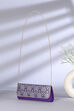 Purple Brocade Clutch image number 0
