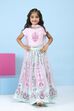 Pink Cotton Ethnic Motif Printed Lehenga Set image number 6