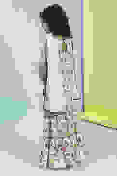 Off-White Cotton Straight Printed Suit Set image number 4