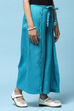 White Tencel Dobby Flared Pants image number 3