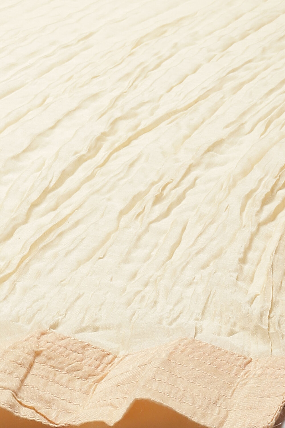 Peach Cotton Silk Straight Printed Suit Set image number 3