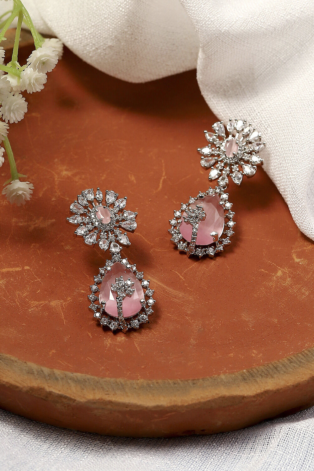 Light Pink Alloy Drop & Danglers image number 0