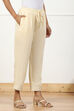 Rust Solid Mid-Rise Straight Palazzo Pants image number 3