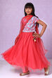 Blue And Pink Lehenga Set