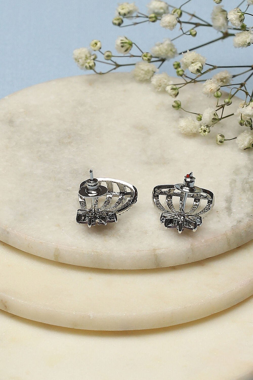 White Brass earrings image number 2