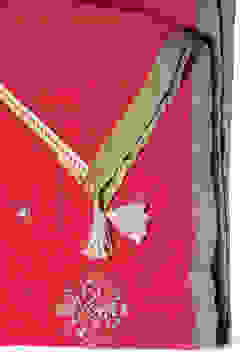 Cherry Red Cotton Silk Sharara Kurta Sharara Suit Set image number 3