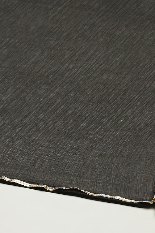 Sage Green Art Silk Straight Kurta Palazzo Suit Set image number 3