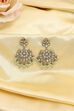 Green Gold Plated Studded Drop Earrings image number 2