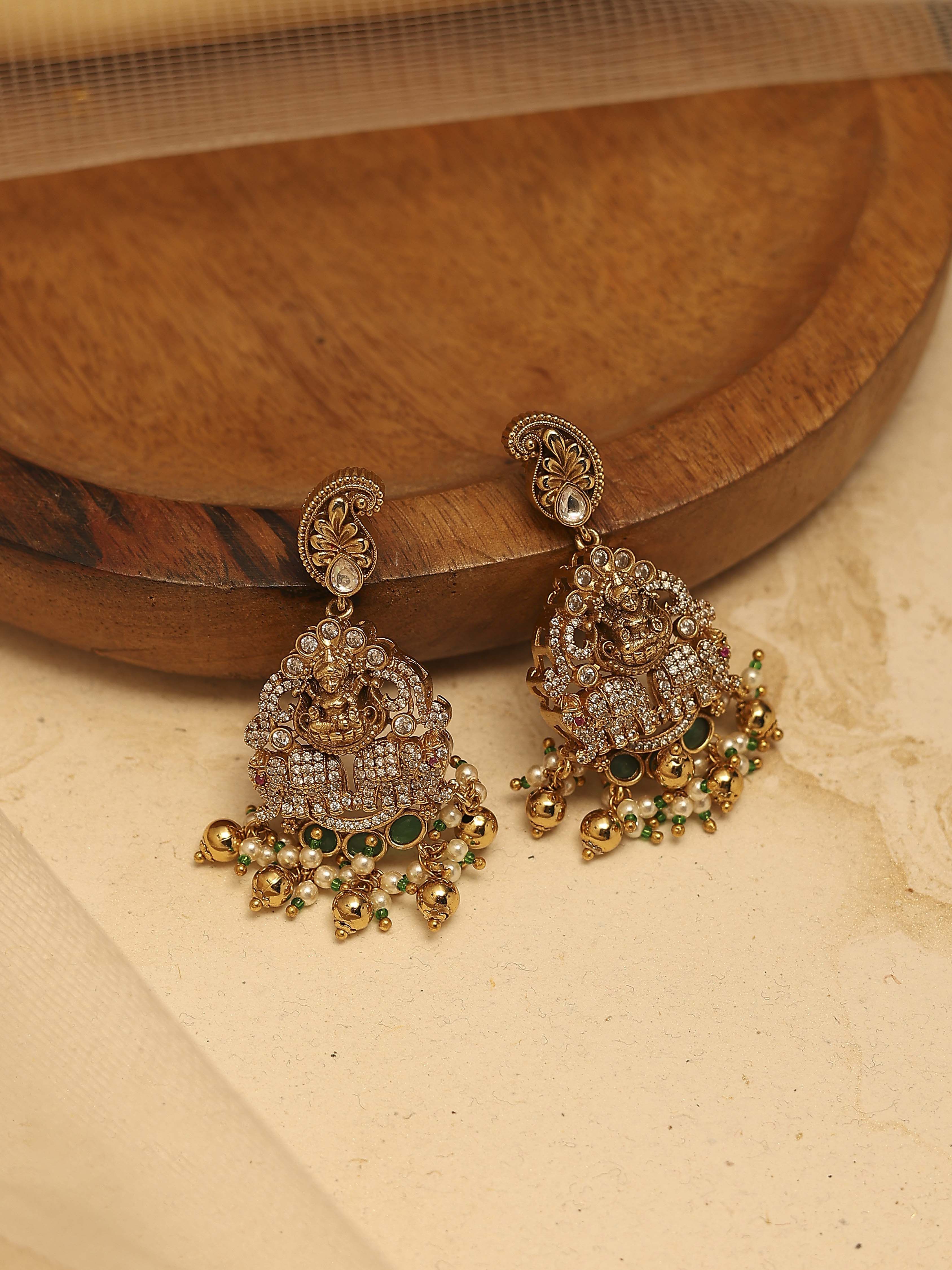biba Gold Brass Drop & DanglersGold Brass Drop & Danglers-picture-185
