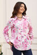 Purple Viscose Rayon Straight Shirt image number 4