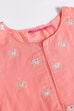 Peach Cotton Double Layered Kurta Churidar Suit Set image number 1