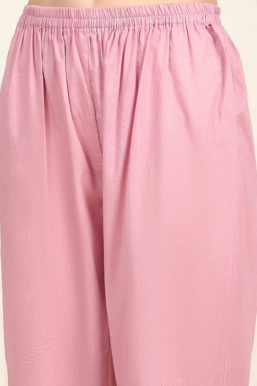 Lavender Cotton Machine Embroidered Unstitched Suit Set image number 3