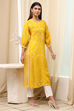 Pink Modal Blend A-Line Printed Kurta image number 4