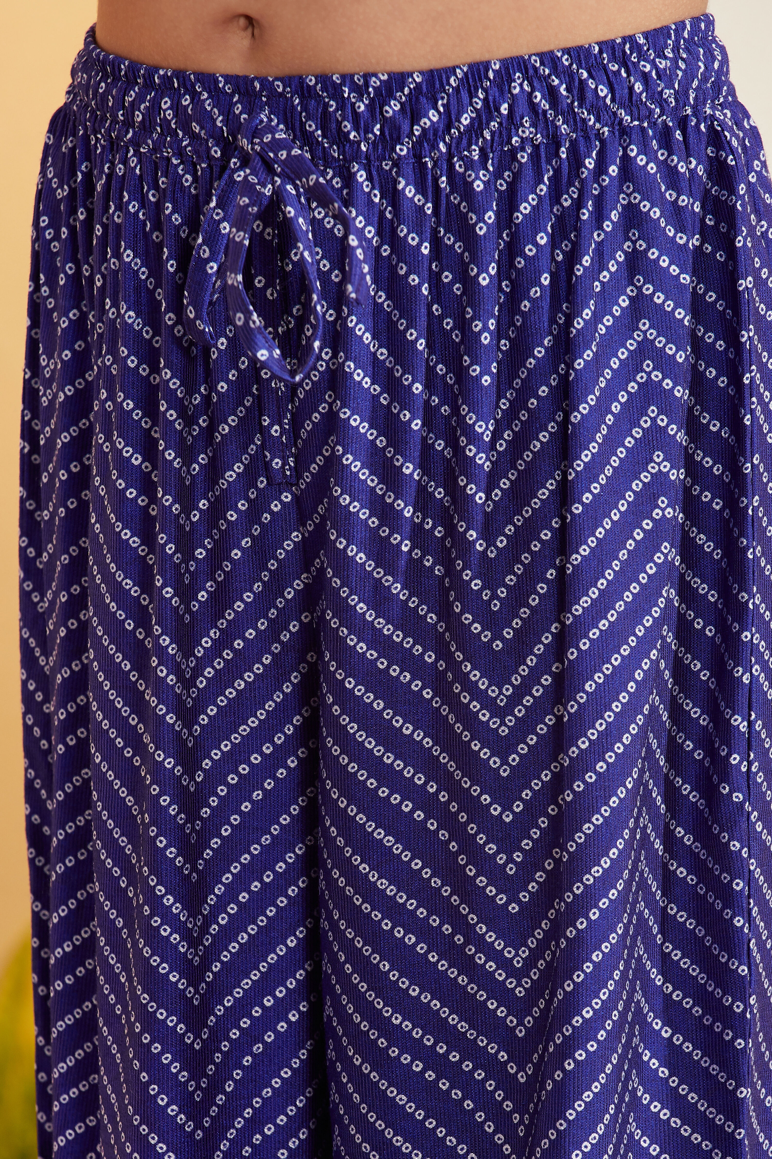 Blue Viscose Rayon Straight Suit Set image number 2