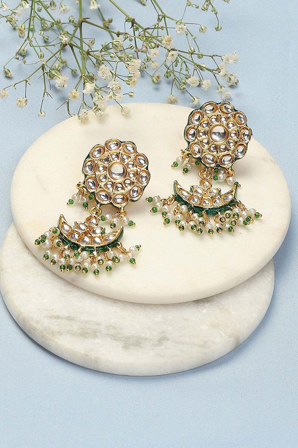 Gold Brass Earrings image number 0