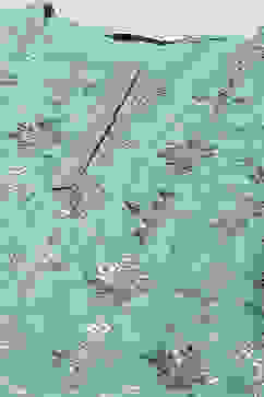 Turquoise Silk Straight Kurta Salwar Suit Set image number 1