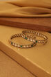 Green Gold-Plated Brass Bangle Set image number 0