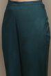 Teal Cotton Printed Unstitched Suit Set image number 3