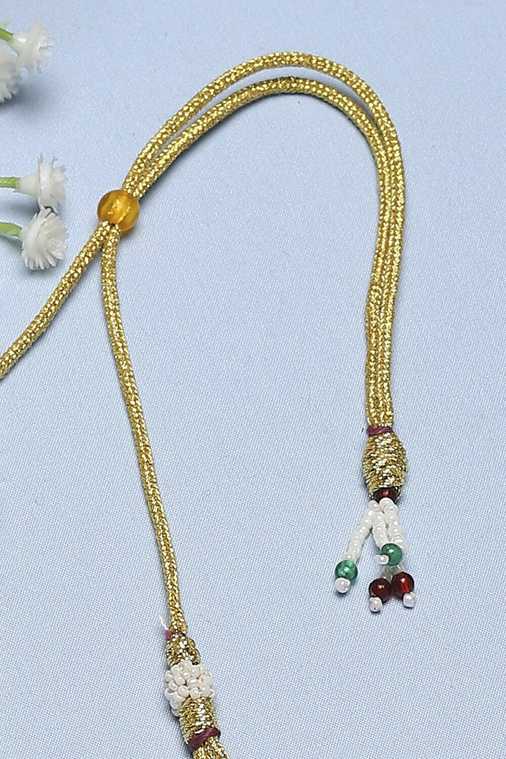 Red Brass Necklace Set image number 5