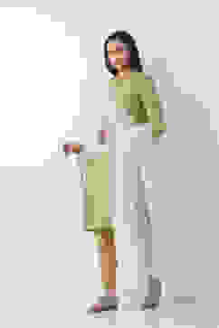 Off White Nylon Cotton Dupatta image number 2