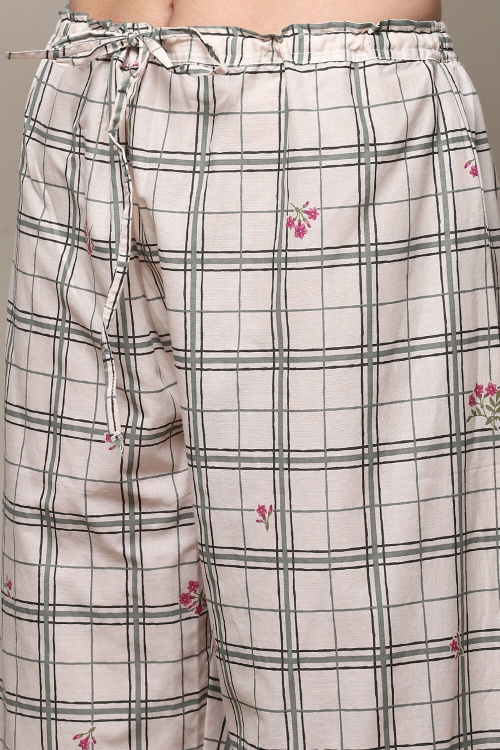 Pink & Purple Solid Rayon Straight Suit Set image number 2