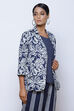 Indigo LIVA Printed Blazer Set image number 5