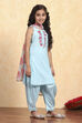 Dark Pink Polyester Straight Solid Suit Set image number 5
