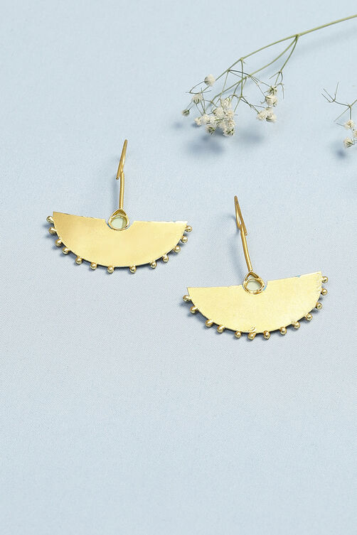 Turquoise Alloy Earrings image number 2