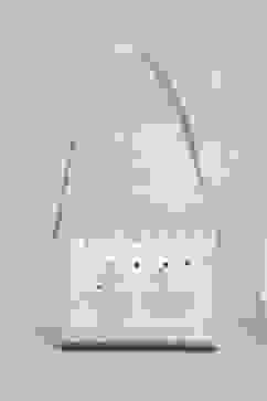 Ivory Polycotton Clutch image number 2