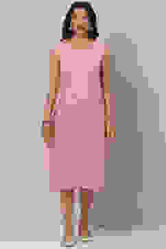 Mustard Cotton Flared Printed Kurta Dress With Shrug image number 1