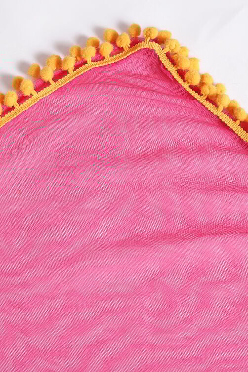 Pink Cotton Anarkali Suit image number 3