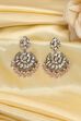 Light Pink Gold Plated Studded Drop Earrings image number 0