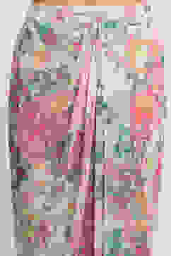 Multi-coloured Georgette Floral Printed Fusion Set image number 2