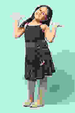 Black Viscose Printed Short Skirt image number 0