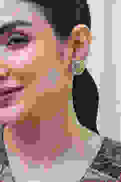 Metallic Gold Alloy Studs image number 1