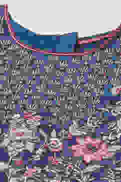 Blue & Pink Silk Lehenga Set image number 1