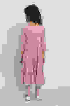 Violet Cotton Tiered Suit Set image number 4