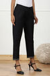 Black Art Silk Pants image number 3