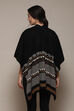 Black Cotton Jacquard Straight Yarndyed Sweater image number 4