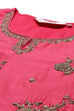 Fuchsia Cotton Silk Straight Kurta Sharara Suit Set image number 1