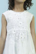 Off White Nylon Flared Suit Set image number 1