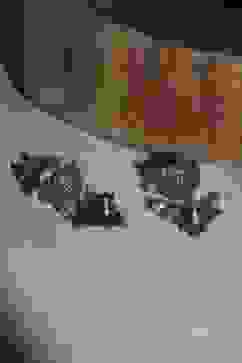 Dark Pink Brass Jhumka image number 2