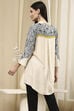 Black Printed Shirt-Style Straight Short Kurta image number 3