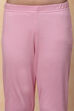 Pink Polyester Flared Suit Set image number 2