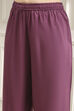 Old Rose Solid Straight Suit Set image number 2