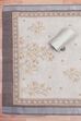 Peach Chanderi  Neck Patti Unstitched Suit Set image number 3